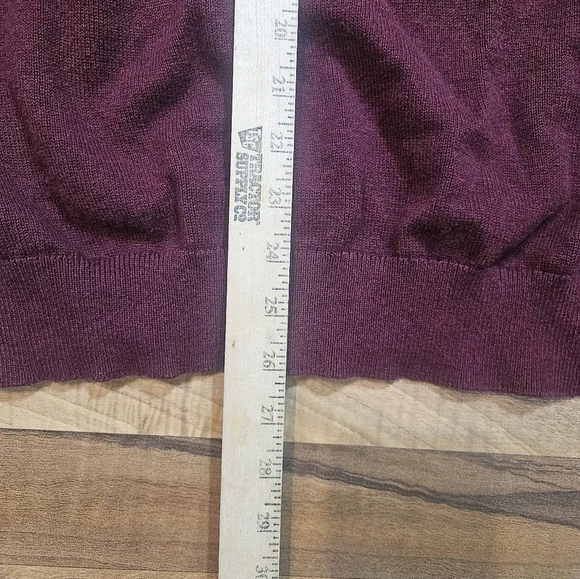 Vineyard Vines Sweater Mens 2XL Pullover 1/4 Zip Cashmere Blend Logo Blue Preppy - Picture 7 of 8